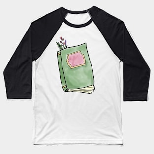 floral book Baseball T-Shirt